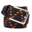 Navy & Orange Braided Belt